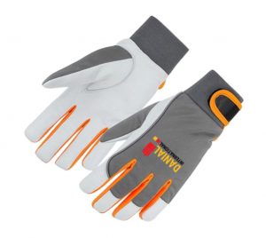 Cotton-Fleece Lined Goat Leather Winter Glove Nylon Fabric product image